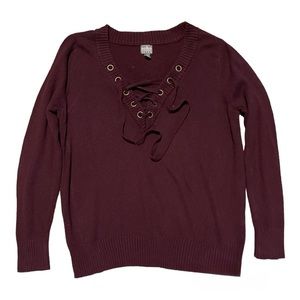New York & Co burgundy sweater